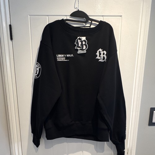 Liberty walk black logo crew - liberty,