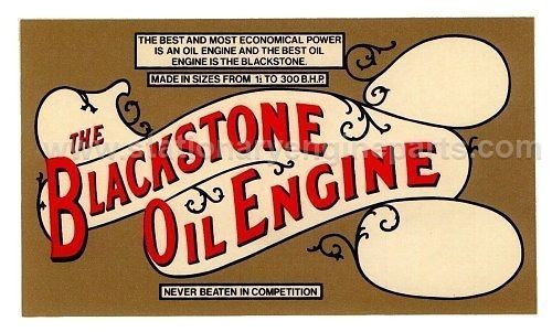 Blackstone stationary engine - blackstone,