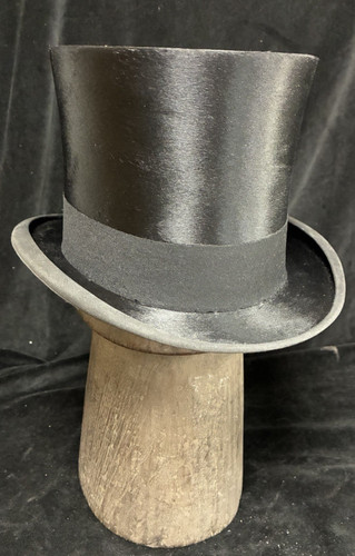 Vintage silk top hat - silk,