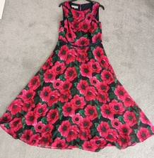 Hobbs Carly Dress Pink Red