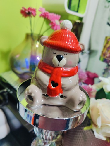 Avon ceramic bear led - ceramic, tealight