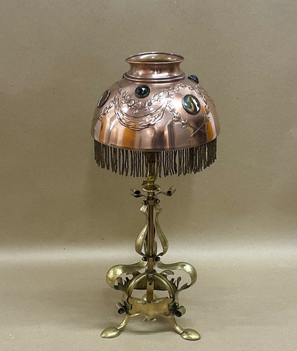 Art nouveau brass copper - brass,