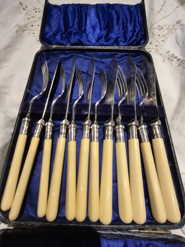 Vintage set english fish - 12,