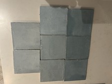 Aqua Blue Square Zellige