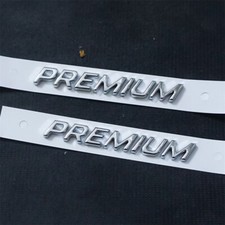 2x Big Chrome Silver PREMIUM