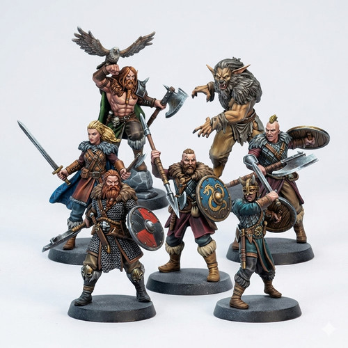 Norse fighter miniatures - fighter, |