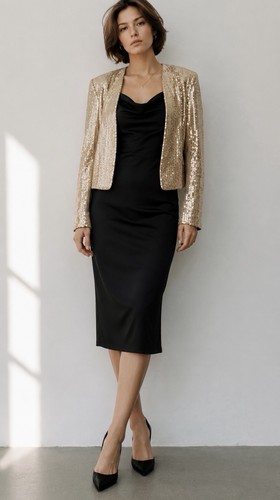 Fancy sequin cardigan bolero - fancy,