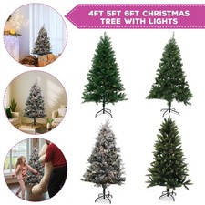 4ft 5ft 6ft Pre Lit Christmas