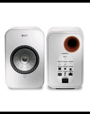 KEF LSX Speakers in white with