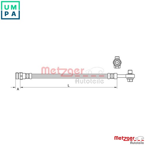 Brake hose 4111477 for - hose,