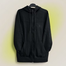 Spyder Active Men’s Black Full Zip Hoodie Jacket Sweatshirt UK M New Unworn