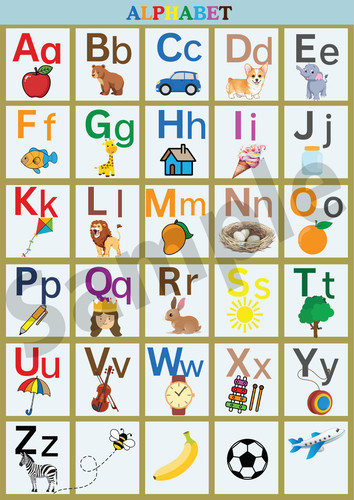 Alphabet poster z - poster, a–z