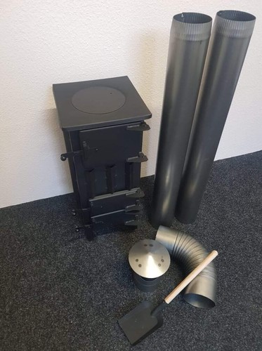 Stove log burner flue - stove,