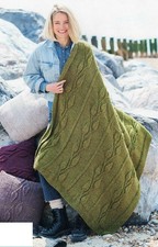 (6322) Chunky Knitting Pattern for Cosy Textured Blanket/Throw!!