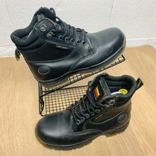 Dr Martens Industrial Steel Toe & Midsole Work Boots Black LeathER Men's UK 7