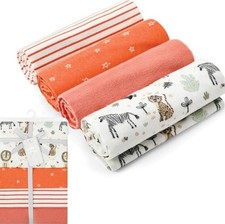 Pack of 4 flannel blankets for