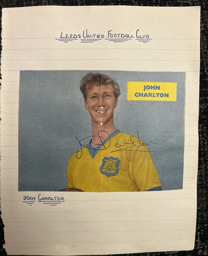 Signed jack charlton leeds - jack,