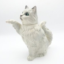 Vintage Beswick Grey Persian Cat Teapot