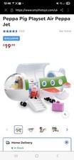 Peppa Pig Air Jet Aeroplane Plane with Peppa Figure Holiday toy official