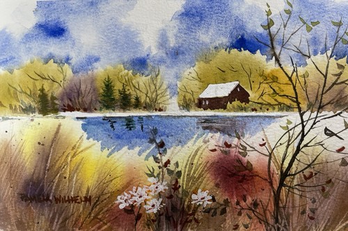 Over pamela wilhelm - 5”x7”,