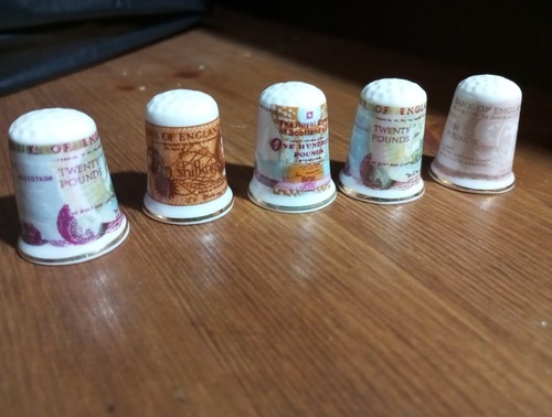 Joblot bank notes thimbles - notes,