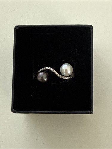 18ct gold pearl diamond - 18ct,