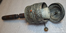 Tibetan repoussé hand held - tibetan,