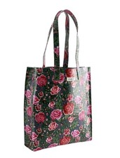 Cath Kidston Large Coated Cotton Green Rose Book Bag