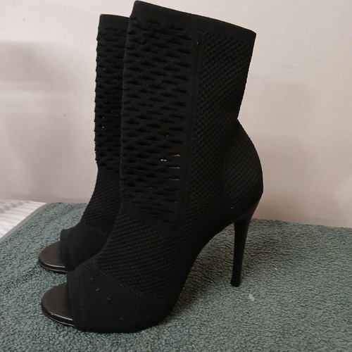 Zara black ankle boots - black, size