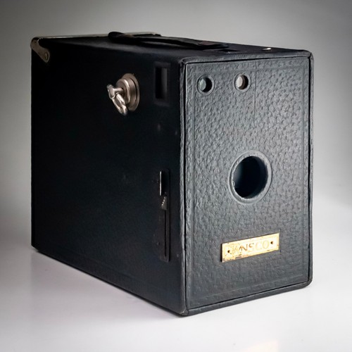 Ansco box camera wooden - no,