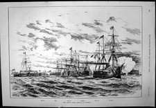 Antique Print French Fleet