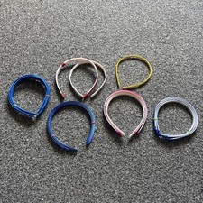 15 Headbands Plain For Bow Making The Red One Has A Clip Holder To Change