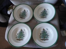 Spode Christmas Tree 4 soup bowls