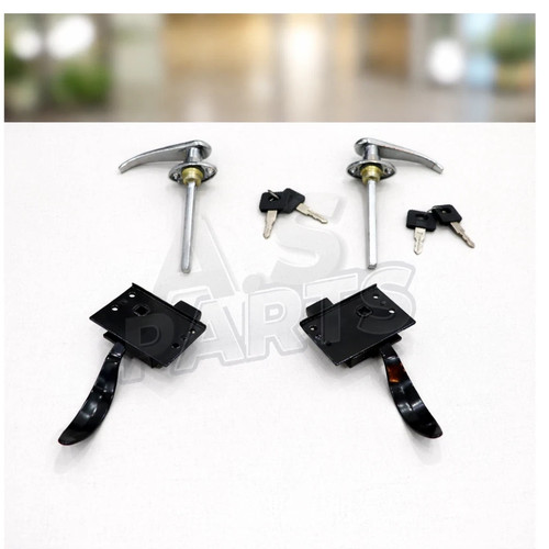 Door handle lever pair chrome - handle,