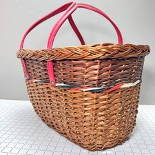Vintage Wicker Shopping Basket
