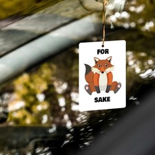 REUSABLE Snapshot Car Air Freshener - For Fox Sake - Funny Gift Meme Novelty