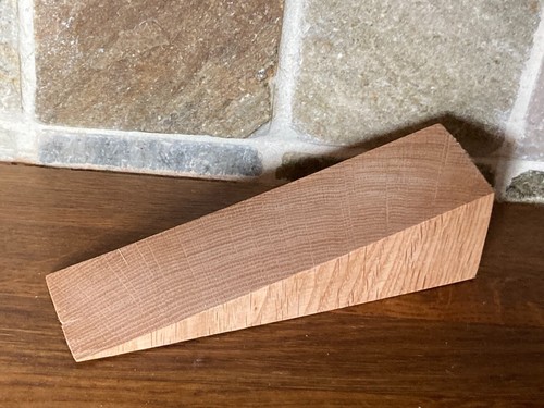 Reclaimed oak door wedges