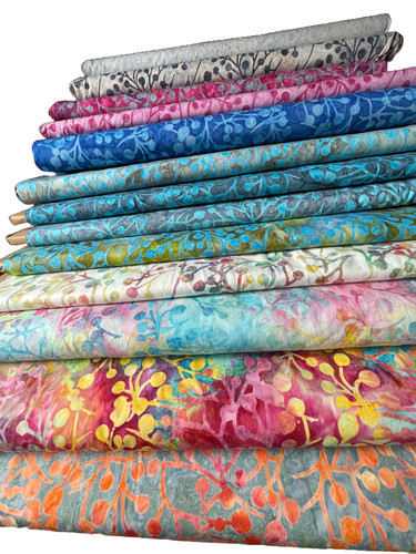 Batik fabric cherry - fabric,,
