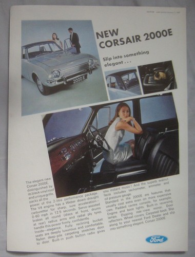 1967 ford corsair 2000e - ford,