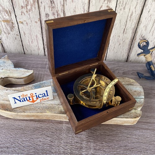 Large brass sundial desk - 3.75",