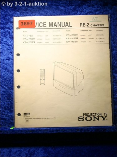 Sony service manual 41s5 - sony,