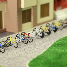 Cyclist bikes and racks model