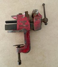 'Damaged 'Vintage Record Imp No 80 Bench Vice with Anvil,(part of jaw missing)