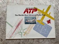 British Aerospace ATP turboprop airliner, aircraft promotional brochure, HS 748
