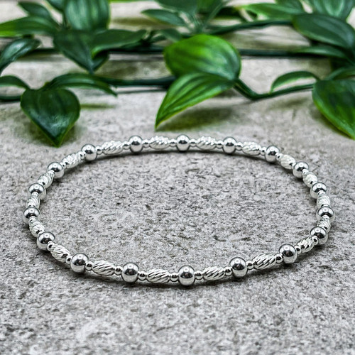 Sterling silver bracelet - silver,