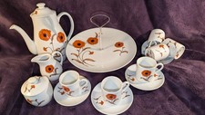 16 Pc Avon 1980s "Poppy" High Tea/Coffee Set ~ Issued to Representatives  Unused