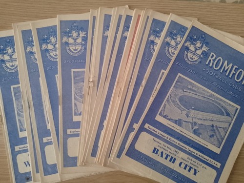 Romford home programmes - f.c.,