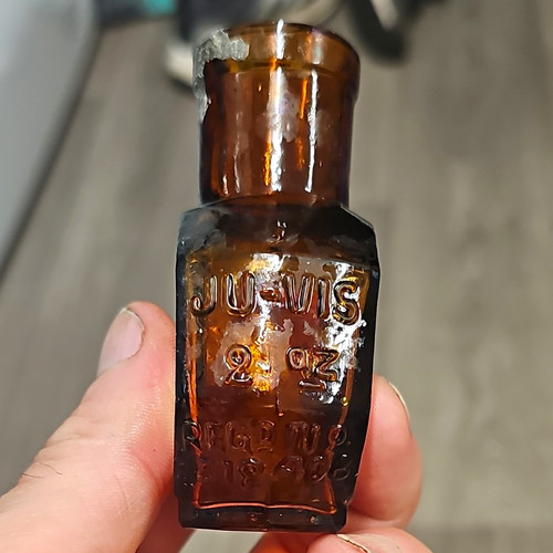 Antique amber octagonal - antique,