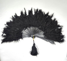 Vintage Black Ostrich Feather