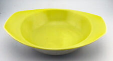 Poole Pottery Twintone Soup Bowl in C103 Lime Yellow & Seagull Compact Shape